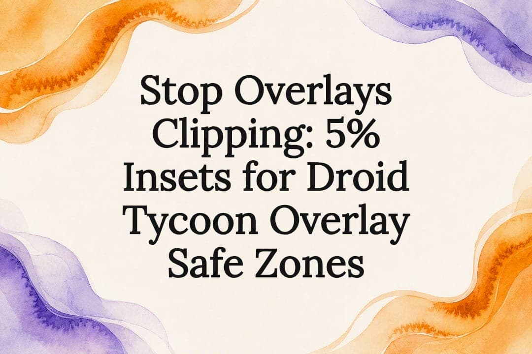 Stop Overlays Clipping: 5% Insets for Droid Tycoon Overlay Safe Zones