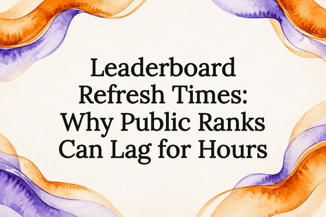 Leaderboard Refresh Times: Why Public Ranks Can Lag for Hours
